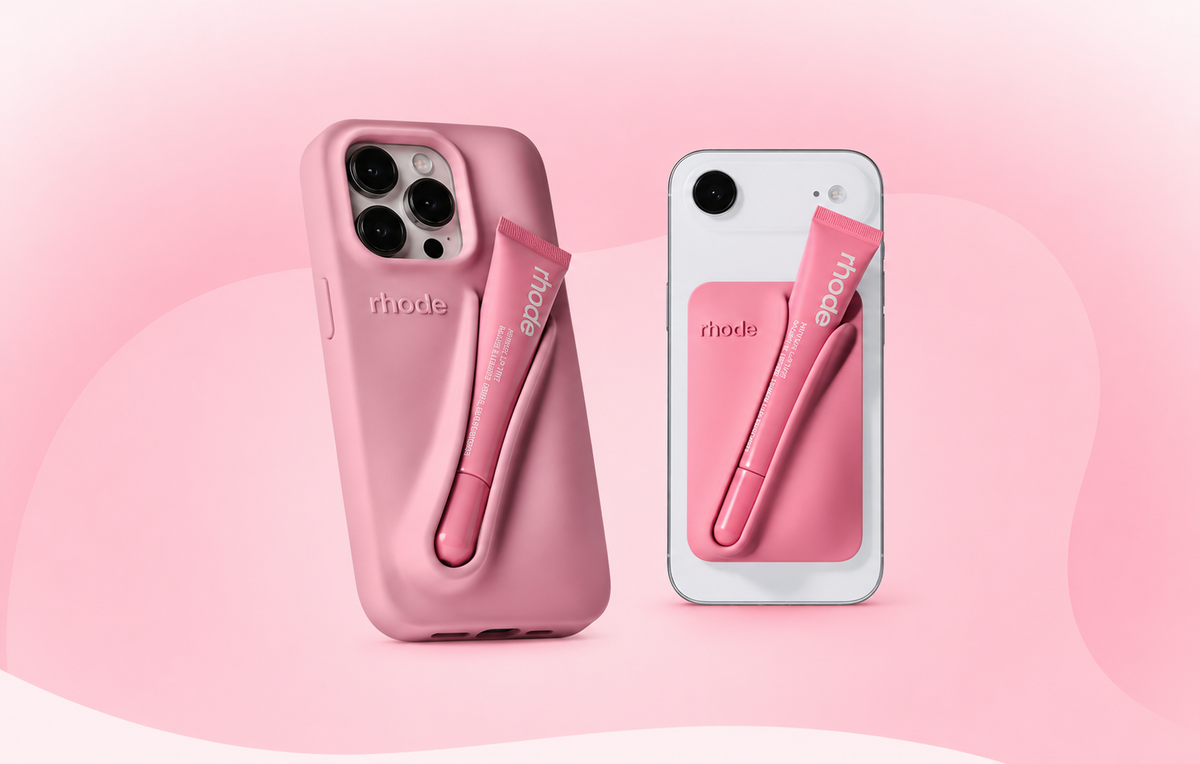 Silicone iPhone Case with Lipstick Holder